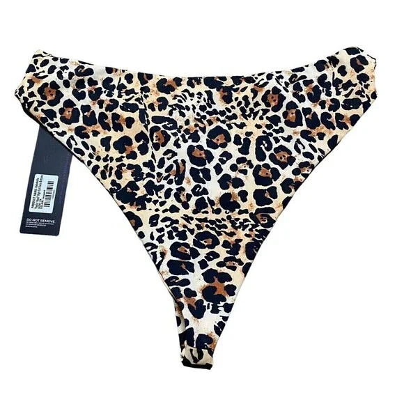 REBDOLLS  Feelin Nauti High Cut Waist Swim Bottom Animal‎ Print Size 2X NWT - Picture 2 of 8